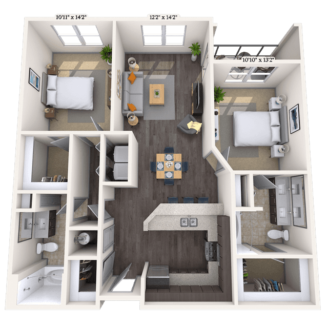 Floorplan image of unit 359