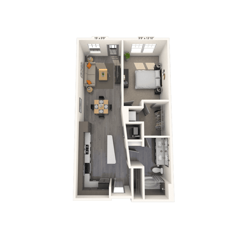 Floorplan image of unit 133