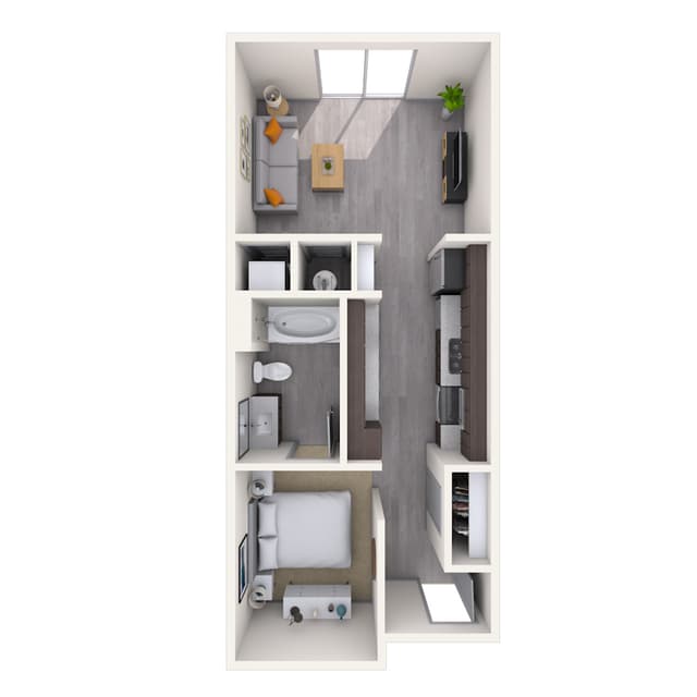 Floorplan image of unit 225
