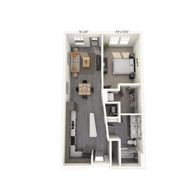 Floorplan image of unit 229