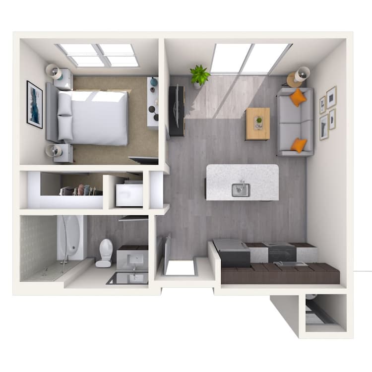 Floorplan image of unit 253