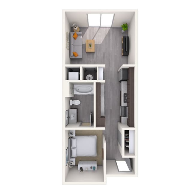 Floorplan image of unit 309