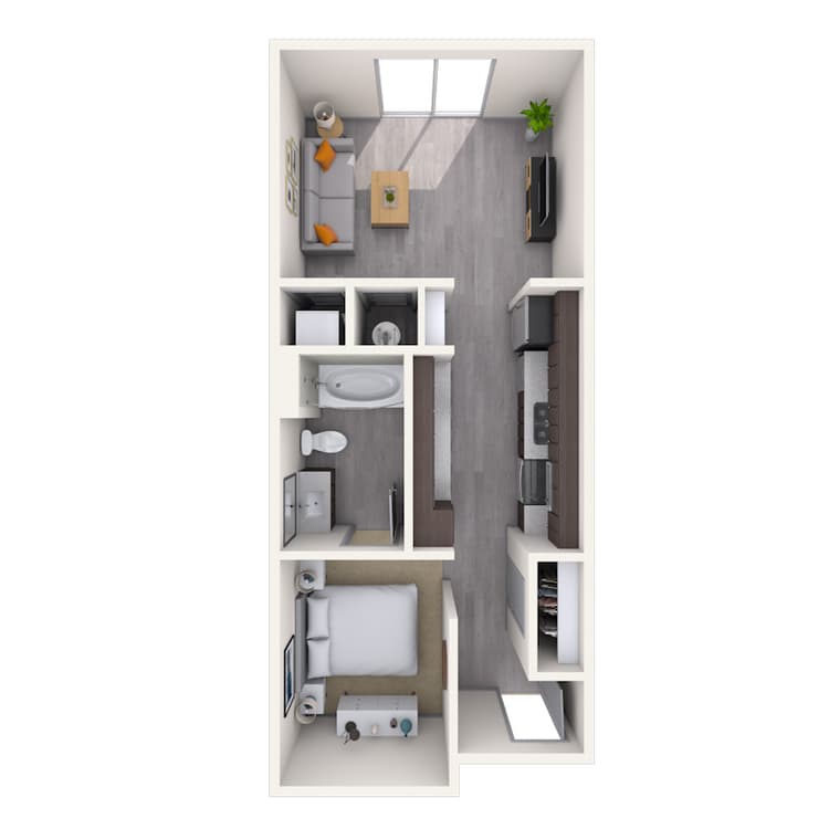 Floorplan image of unit 309