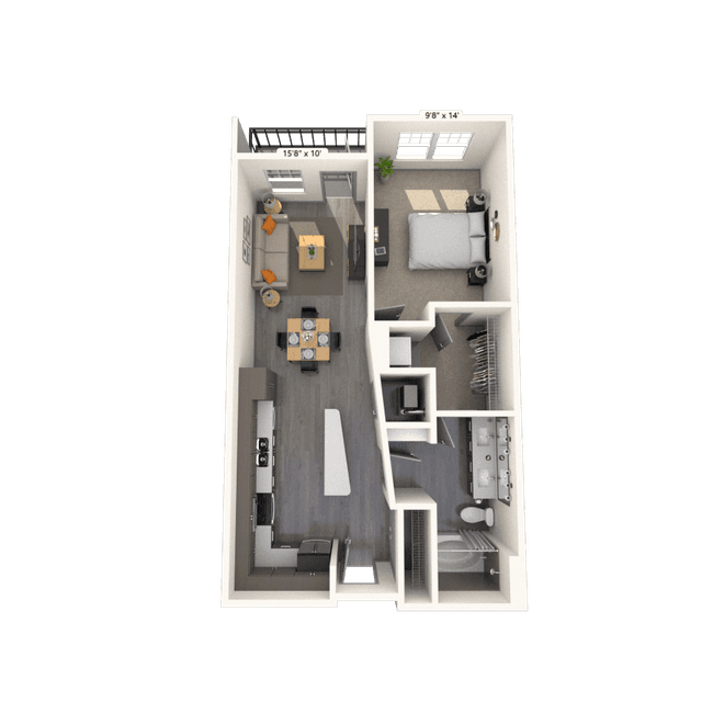 Floorplan image of unit 310