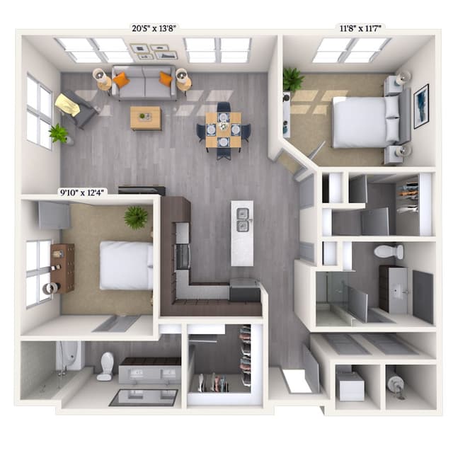 Floorplan image of unit 563