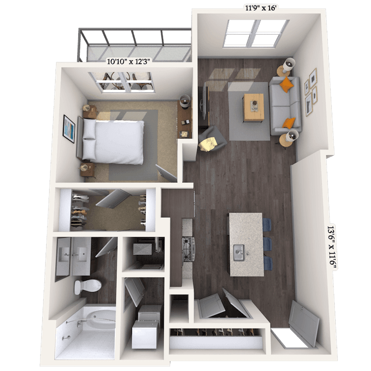 Floorplan image of unit 2005
