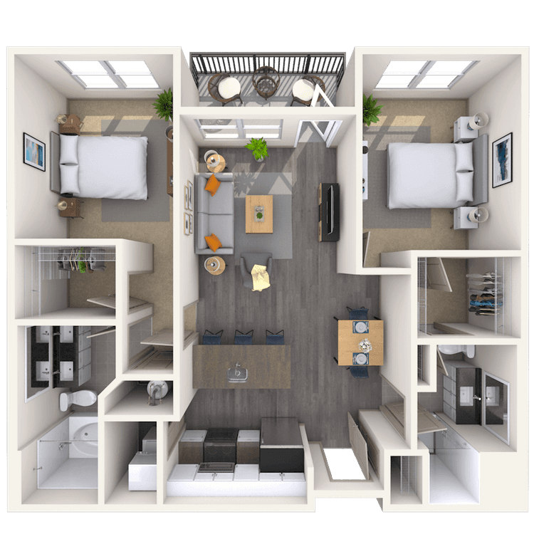 Floorplan image of unit 301