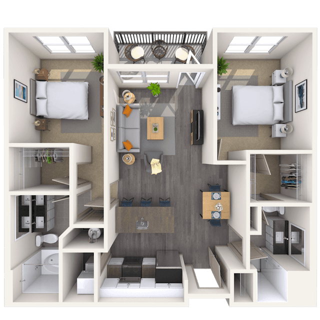 Floorplan image of unit 565