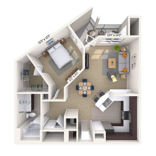 Floorplan image of unit 011728