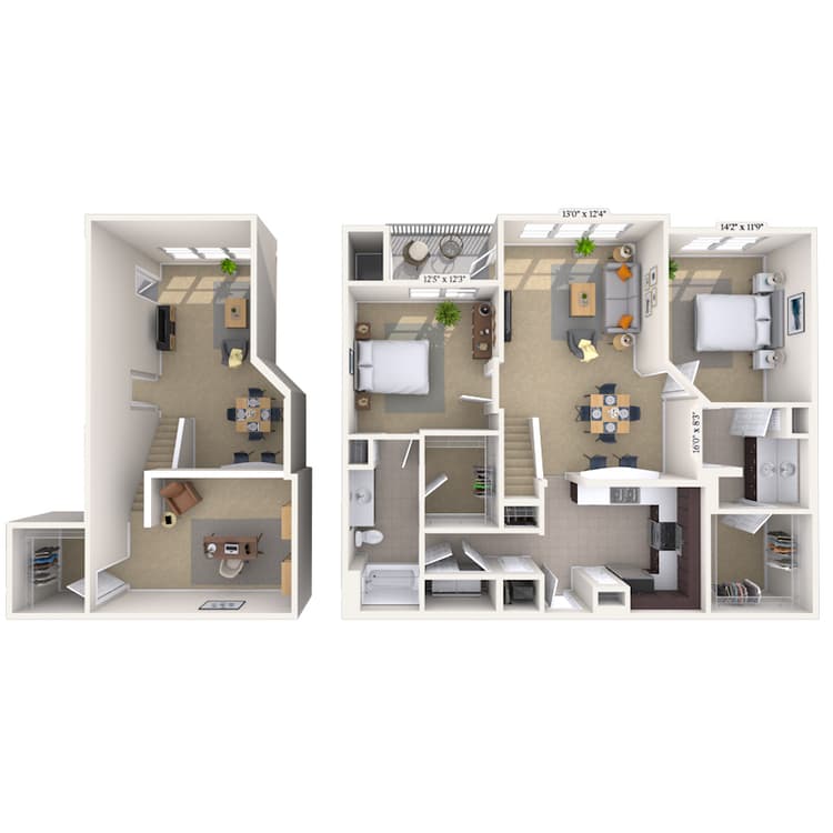 Floorplan image of unit 011803