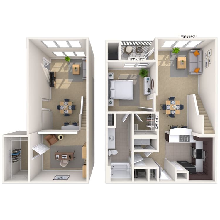 Floorplan image of unit 021812