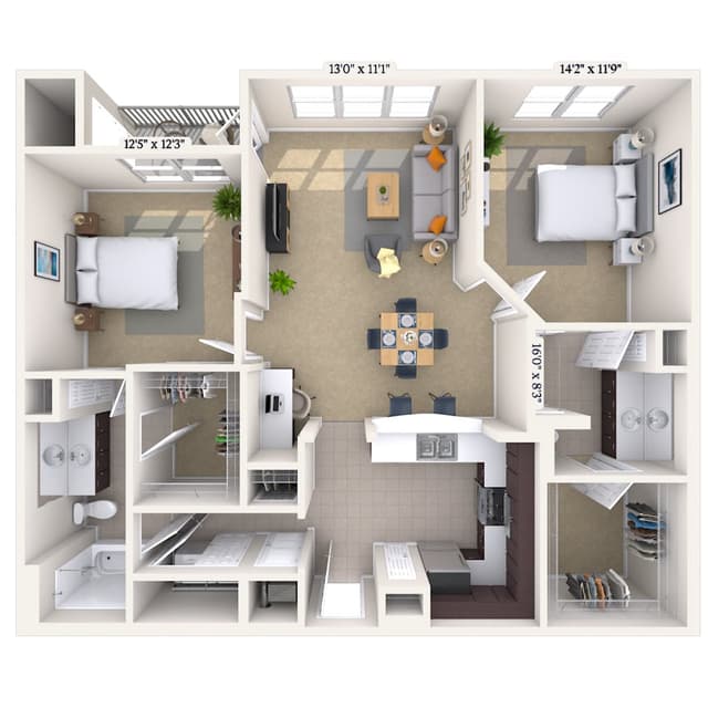 Floorplan image of unit 042139