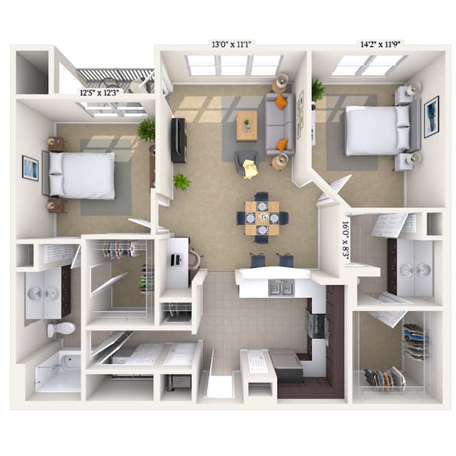 Floorplan image of unit 042621