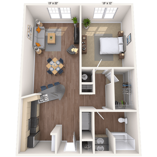 Floorplan image of unit 01102