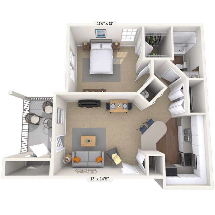 Floorplan image of unit 010916