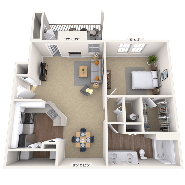 Floorplan image of unit 011613