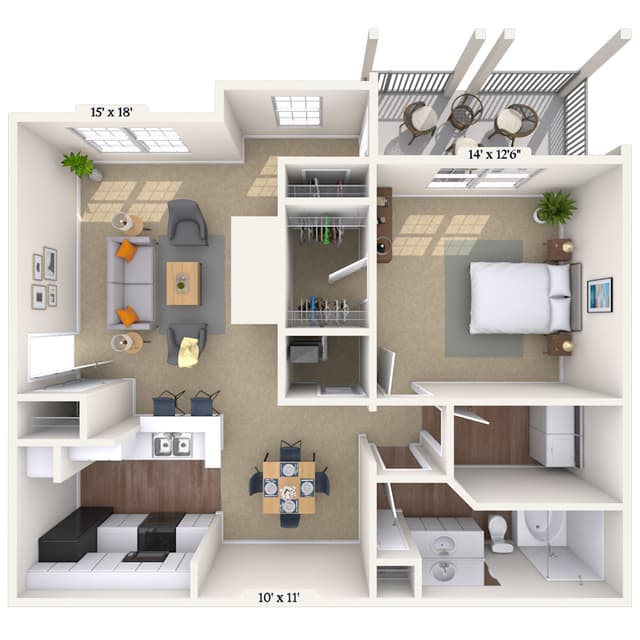 Floorplan image of unit 011024