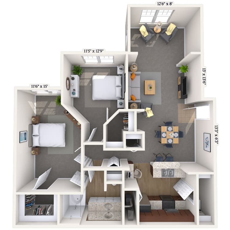 Floorplan image of unit 01131
