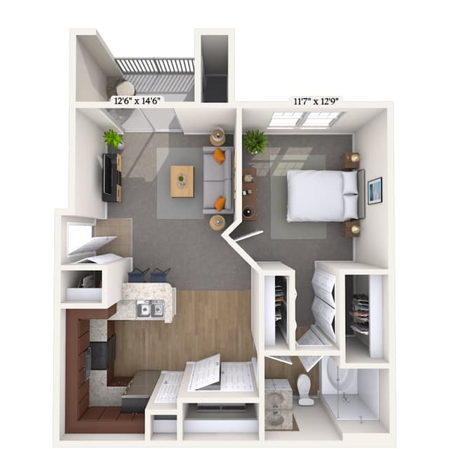 Floorplan image of unit 111123