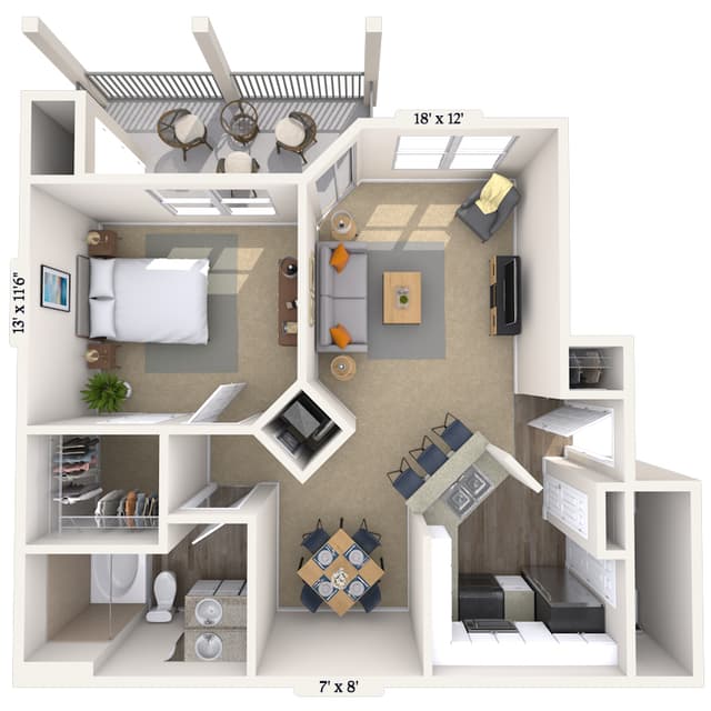 Floorplan image of unit 1509