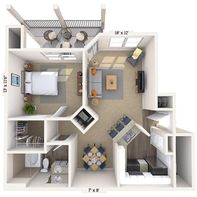 Floorplan image of unit 1510