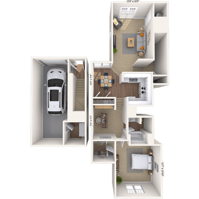 Floorplan image of unit 131305