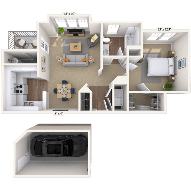 Floorplan image of unit 01102