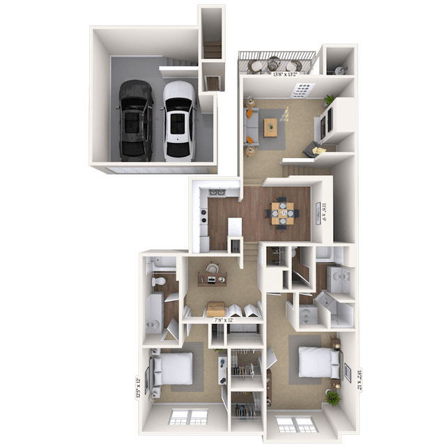 Floorplan image of unit 101008