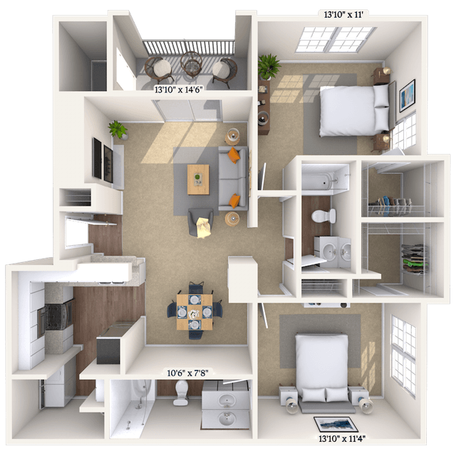 Floorplan image of unit 171735