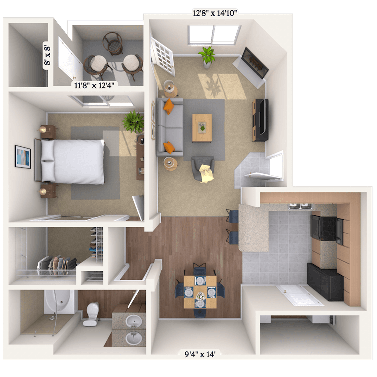 Floorplan image of unit 101067