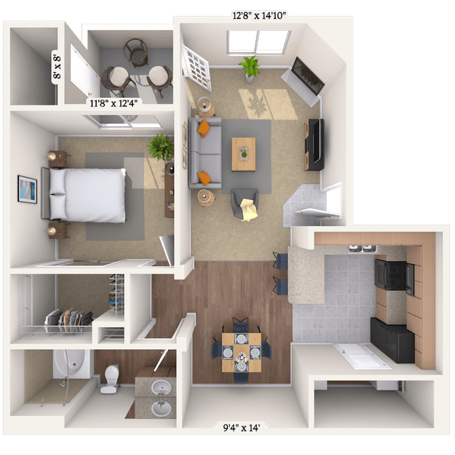 Floorplan image of unit 202013