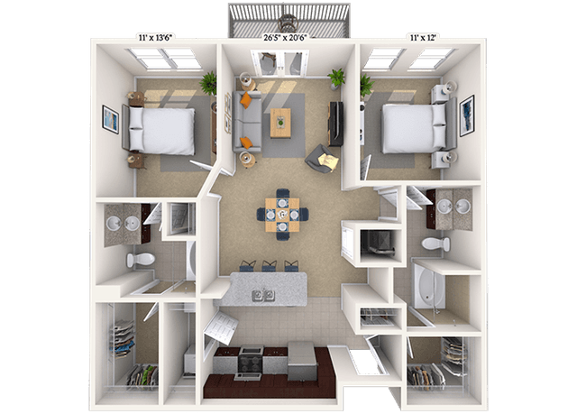 Floorplan image of unit 06-2541