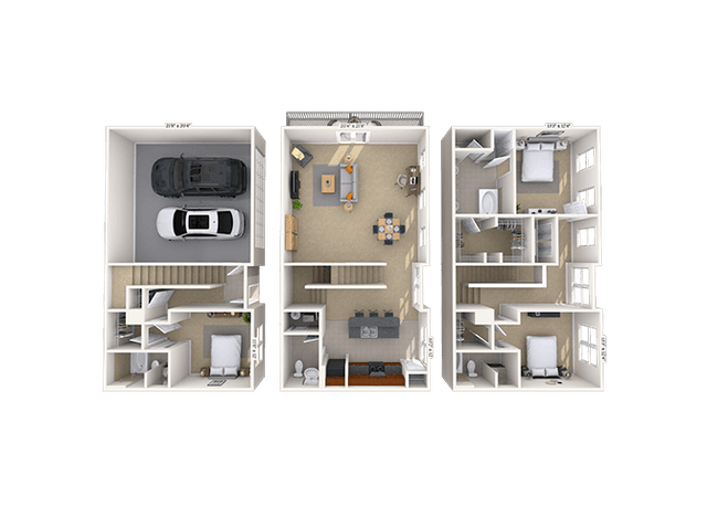 Floorplan image of unit TH-4521