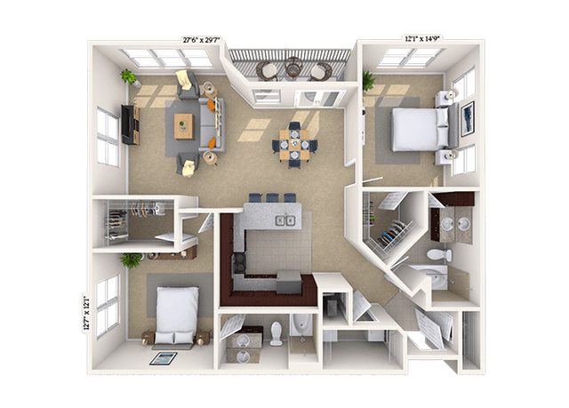 Floorplan image of unit 06-3459