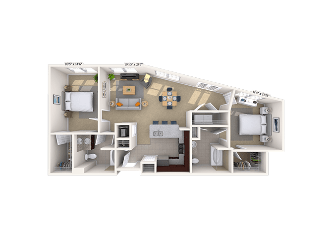 Floorplan image of unit 06-3651