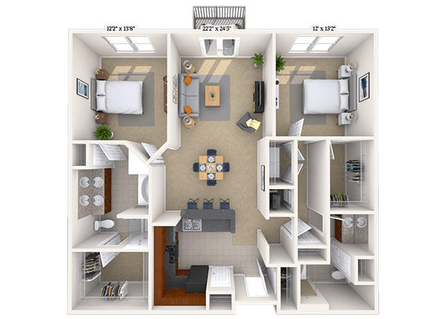 Floorplan image of unit 05-5522