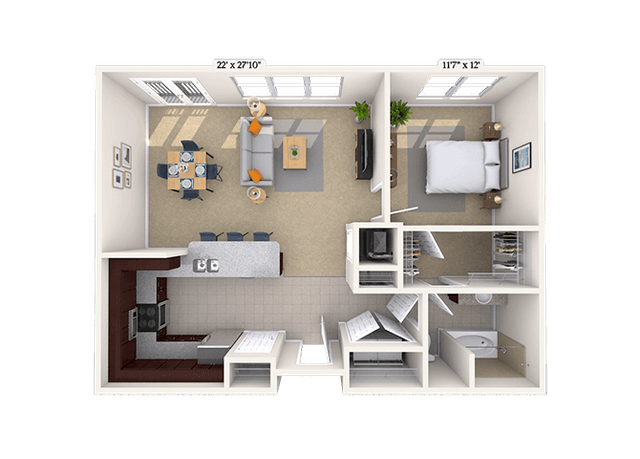 Floorplan image of unit 06-2544