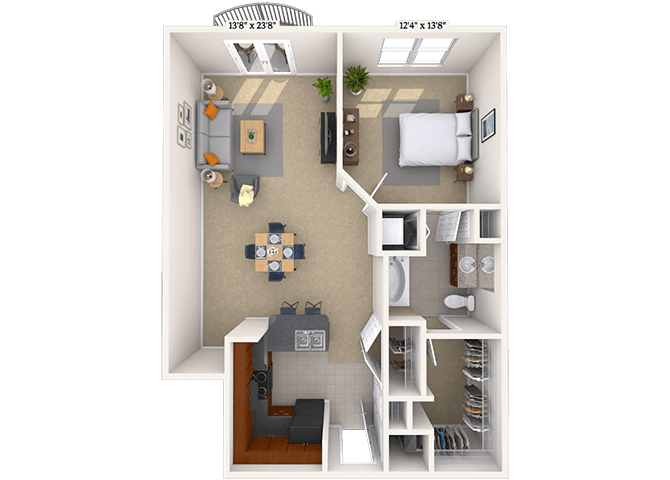Floorplan image of unit 03-3203