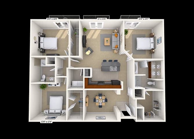 Floorplan image of unit 02-2311