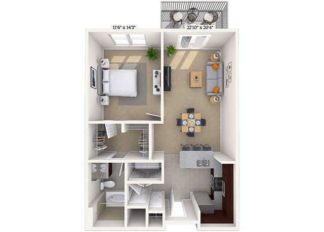 Floorplan image of unit 06-2621