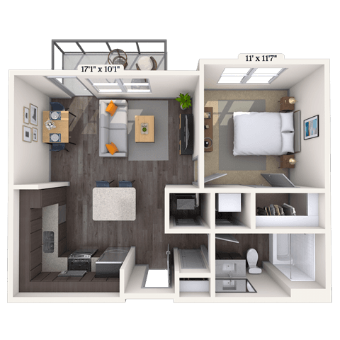 Floorplan image of unit 1215