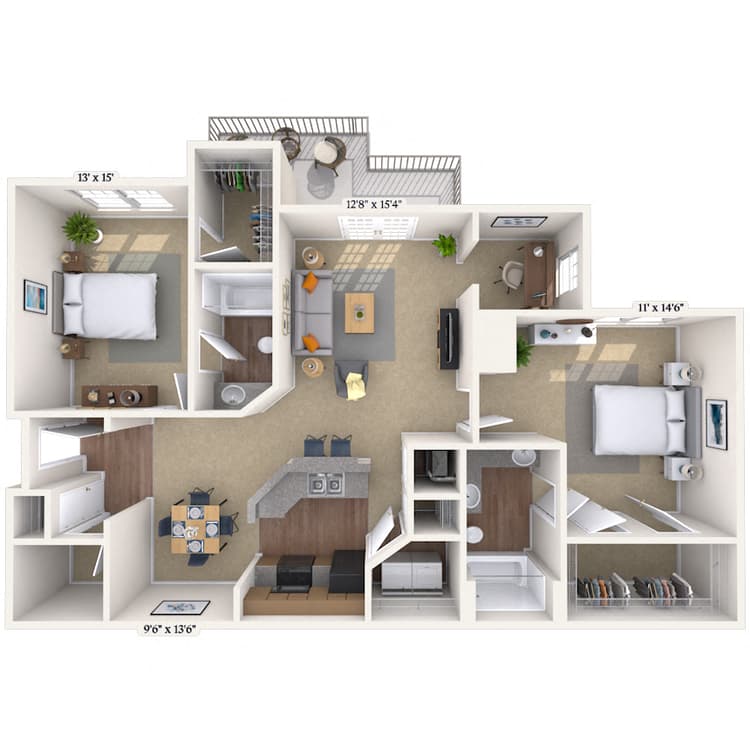 Floorplan image of unit 040409