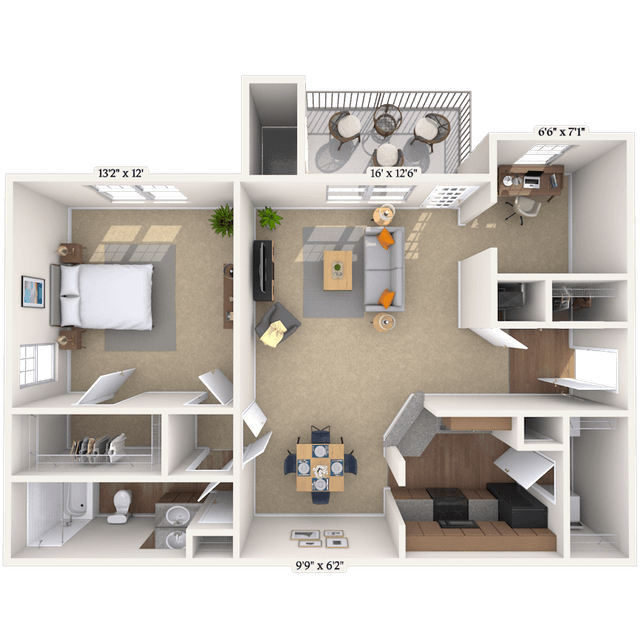 Floorplan image of unit 272711