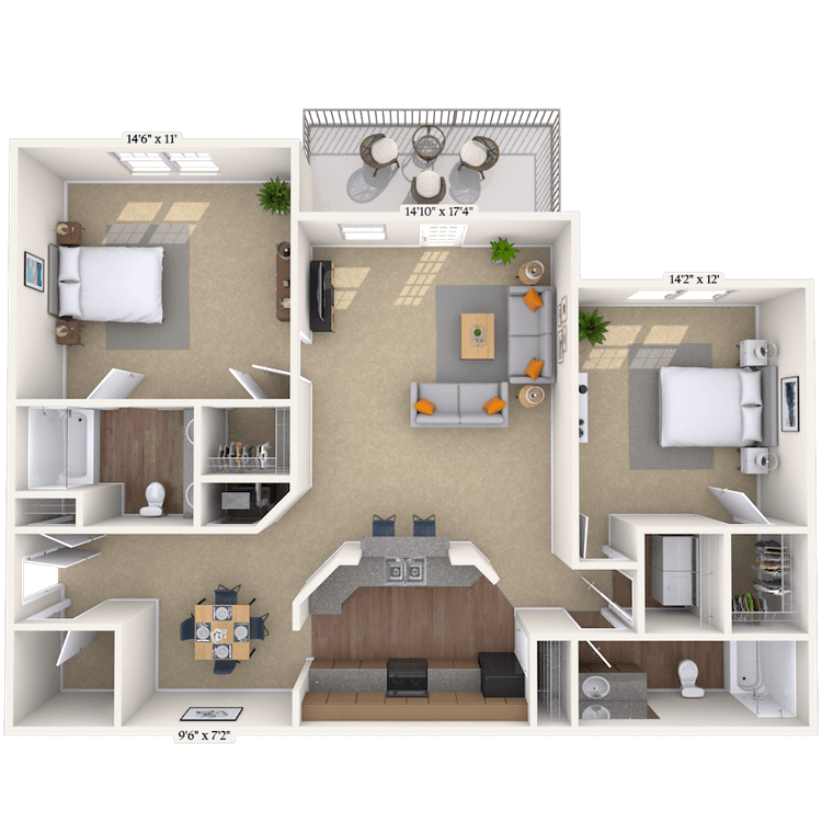 Floorplan image of unit 212121