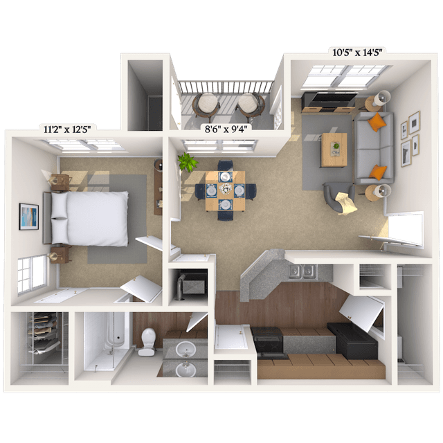 Floorplan image of unit 272718