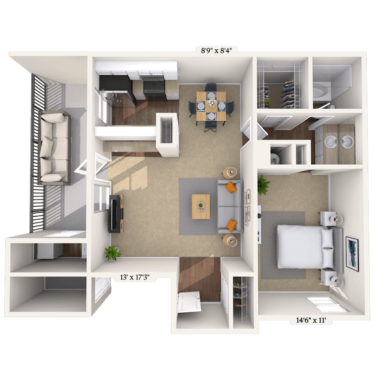 Floorplan image of unit 111179
