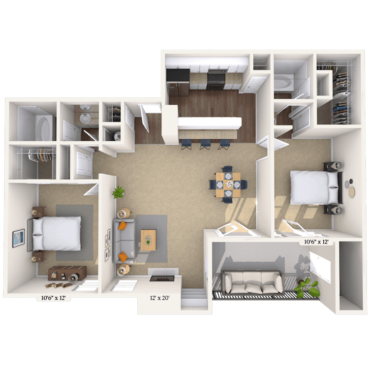 Floorplan image of unit 212123