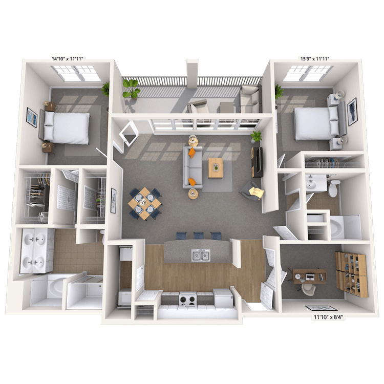 Floorplan image of unit 01428