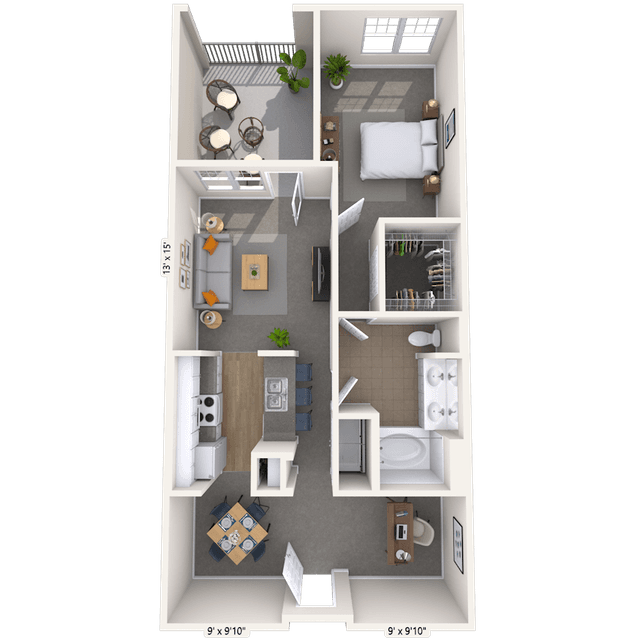 Floorplan image of unit 01204