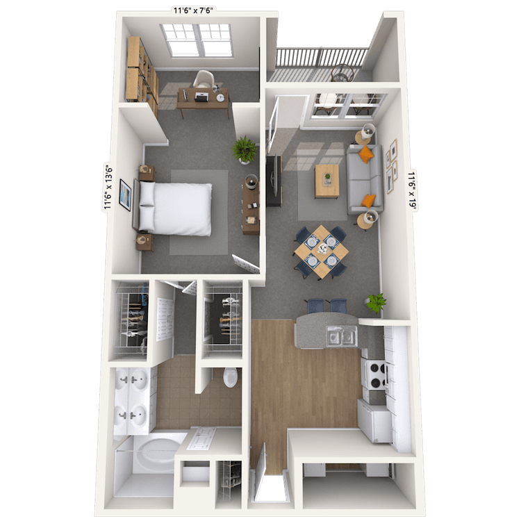 Floorplan image of unit 01252
